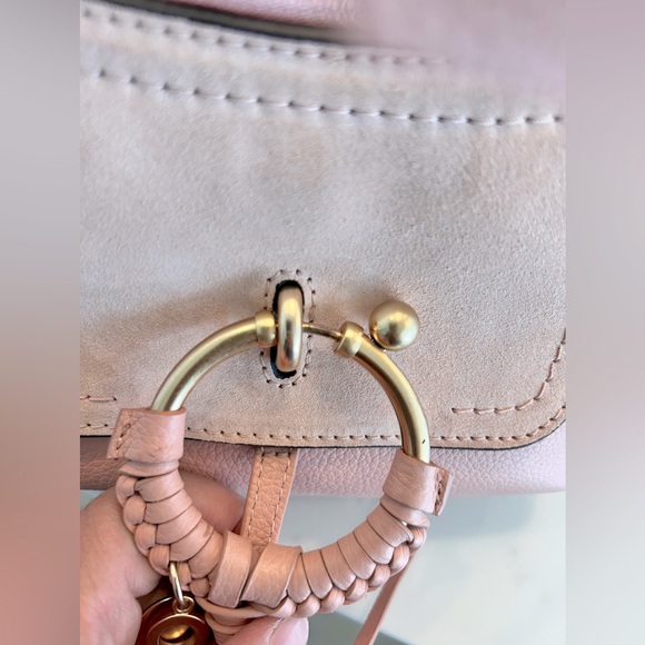 COPY - See by Chloe L33012 Pink Joan Mini Hobo Leather Suede - Picture 11 of 12